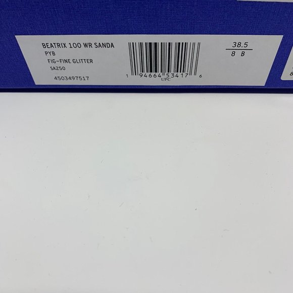 Stuart Weitzman Beatrix 100 Wrap Sandals Women's Size 8B Fig-Fine Glitter S0447 - Picture 12 of 13